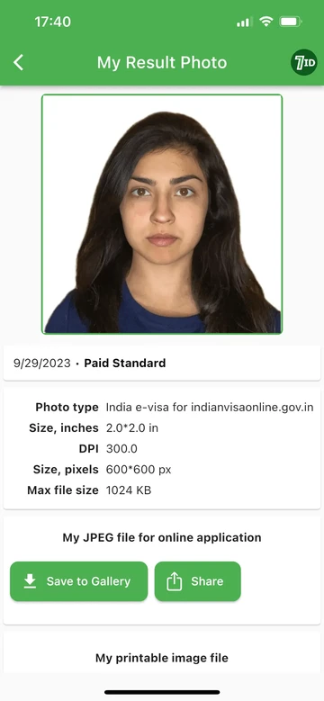 7ID: Dapatkan foto visa India Anda