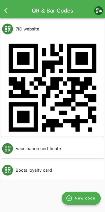 Εφαρμογή QR Code: Αποθηκεύστε τους κωδικούς QR σας σε ένα μέρος