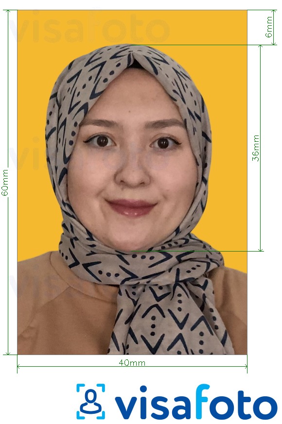Contoh foto untuk __name__ dengan spesifikasi saiz yang tepat.